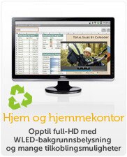 Dell Skjermer for hjem og hjemmekontor